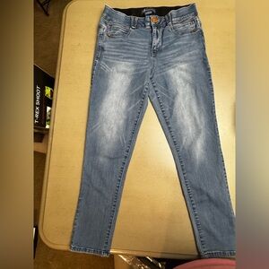 Democracy Ab Tech Light Blue Skinny Jeans size 10 mid rise skinny in good  shape